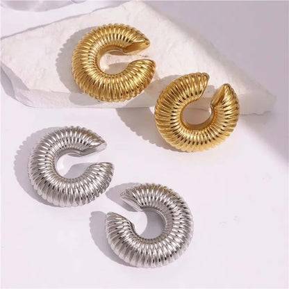 Spiral Round Ear Cuffs