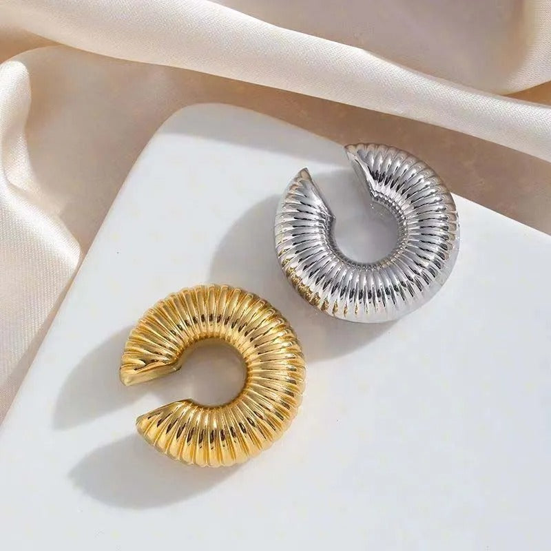 Spiral Round Ear Cuffs