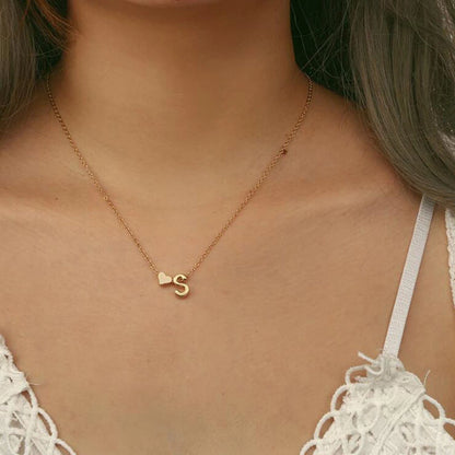 Heart x Letter Necklace