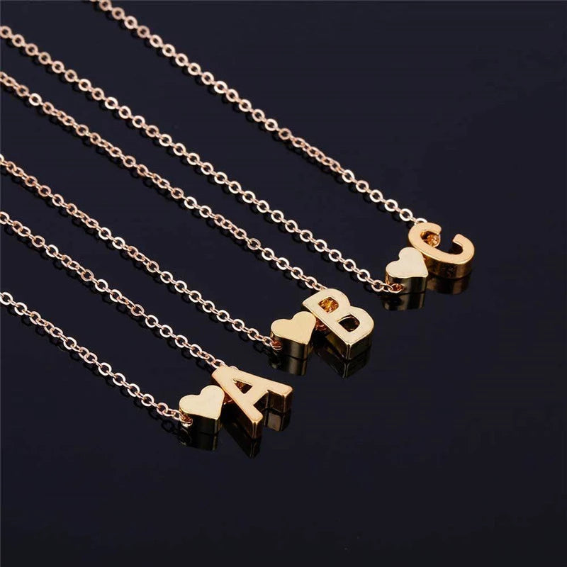 Heart x Letter Necklace