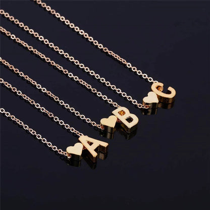 Heart x Letter Necklace