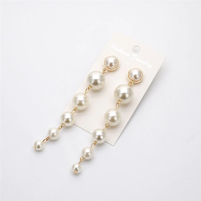 Line of Pearls Earrings