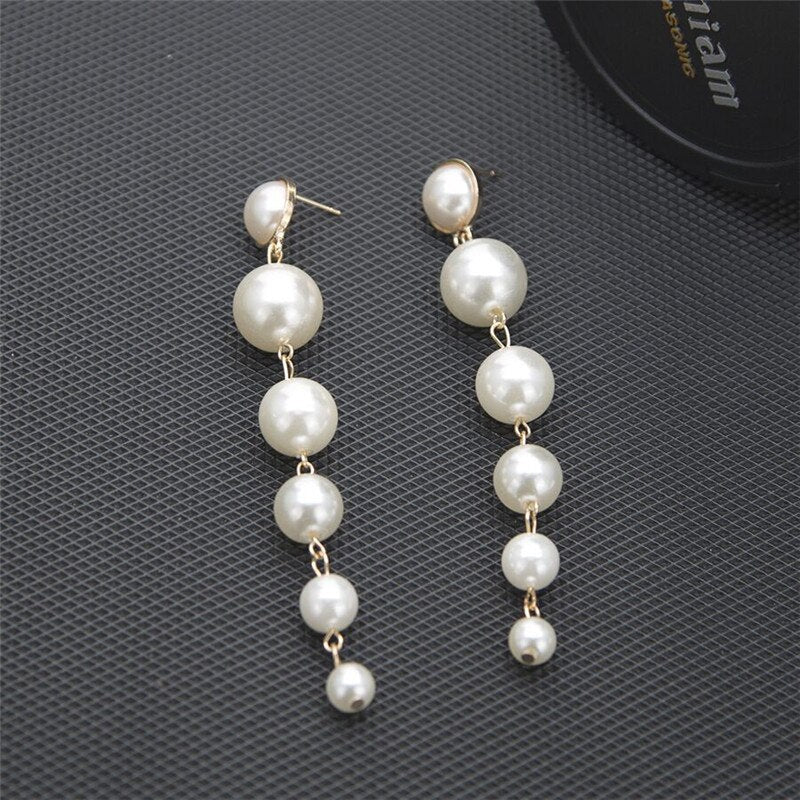 Line of Pearls Earrings