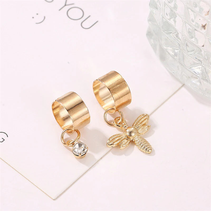 Bee x Zircon Ear Cuffs