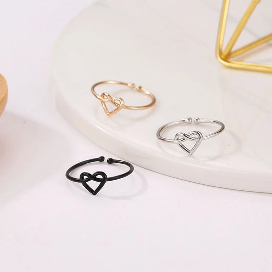 Interlaced Heart Ring