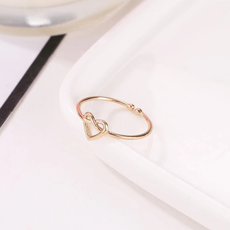 Interlaced Heart Ring