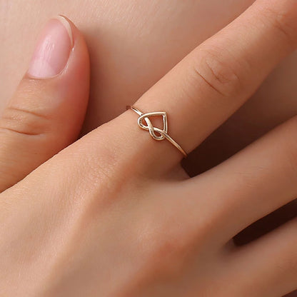 Interlaced Heart Ring