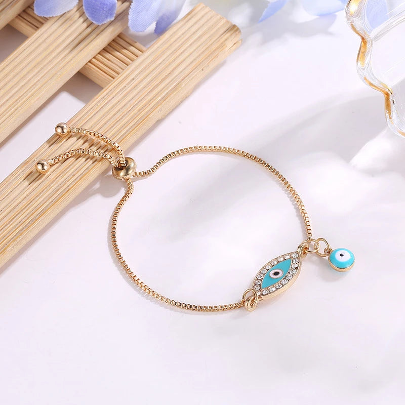 Evil Eye Light Blue Bracelet