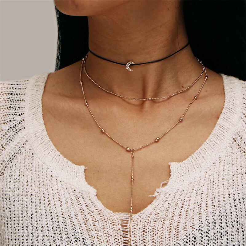 Moon Choker Necklace